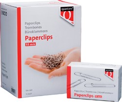 PAPERCLIP QUANTORE R50 55MM LANG 100 STUKS