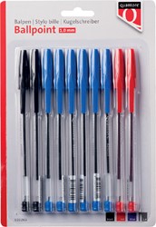 BALPEN QUANTORE STICK ASSORTI BLISTER 10 STUKS