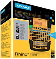 LABELPRINTER DYMO RHINO 4200 INDUSTRIEEL QWERTY 19MM GEEL-2