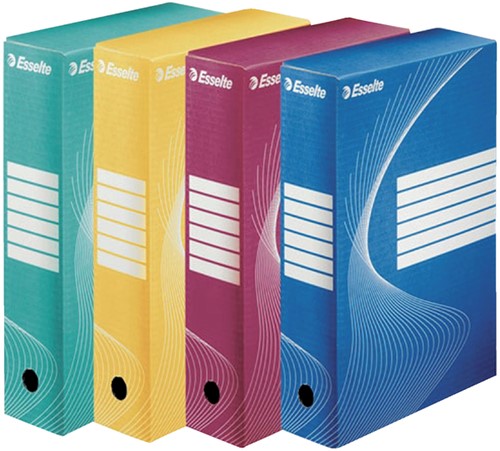 ARCHIEFDOOS ESSELTE BOXYCOLOR 80MM 352X250MM BLAUW-2