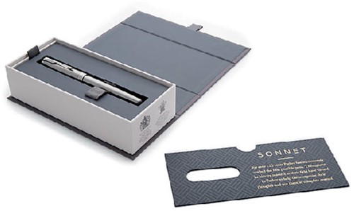 VULPEN PARKER SONNET STAINLESS STEEL CT FIJN-2