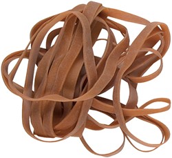ELASTIEK STANDARD RUBBER BANDS 32 80X2.5MM 500GR 1000 STUKS BRUIN