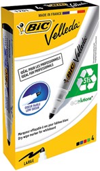 WHITEBOARDMARKER BIC VELLEDA 1701 ROND LARGE ASSORTI DOOS À 4 STUKS