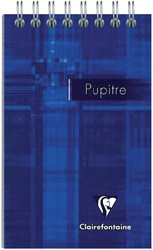 NOTITIEBOEK CLAIREFONTAINE PUPTIRE 75X120MM SPIRAAL LIJN