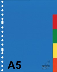 TABBLADEN KANGARO A5 17-GAATS A505M 5-DELIG ASSORTI PP