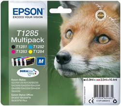 INKTCARTRIDGE EPSON T1285 ZWART + 3 KLEUREN