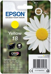 INKTCARTRIDGE EPSON 18 T1804 GEEL