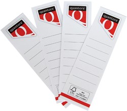 RUG-INSTEEKKAART QUANTORE SMAL 30X190MM WIT 10 STUKS