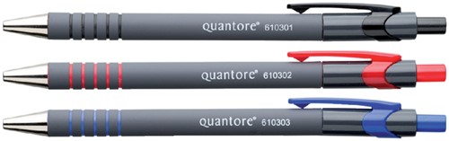 BALPEN QUANTORE RUBBERGRIP DRUKKNOP BLAUW MEDIUM-2