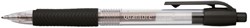 GELSCHRIJVER QUANTORE GRIPDRUKKNOP 0.7MM ZWART