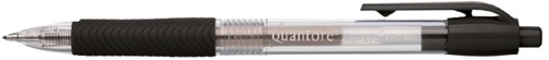 GELSCHRIJVER QUANTORE GRIPDRUKKNOP 0.7MM ZWART