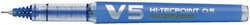 ROLLERPEN PILOT BEGREEN HI-TECPOINT V5 FIJN BLAUW