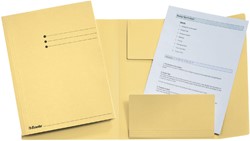DOSSIERMAP ESSELTE FOLIO 3 KLEPPEN MANILLA 275GR GEEL
