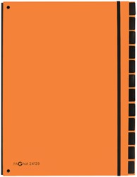 SORTEERMAP PAGNA TREND A4 12 TABS ORANJE