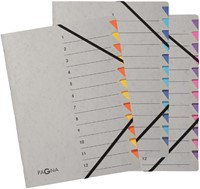 SORTEERMAP PAGNA EASY A4 7 TABS LICHTBLAUW / DONKERBLAUW-2