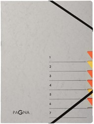 SORTEERMAP PAGNA EASY A4 7 TABS GEEL/ORANJE