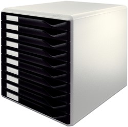 LADENBLOK LEITZ A4 10 LADEN ZWART/WIT