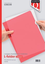 INSTEEKMAP L-MODEL QUANTORE A4 PP 0.12MM ROOD 25 STUKS