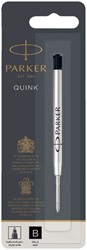 BALPENVULLING PARKER QUINK BREED ZWART BREED BLISTER À 1 STUK