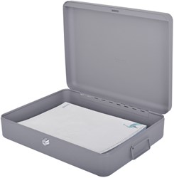 DOCUMENTENKIST PAVO 370X280X90MM DONKERGRIJS