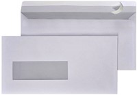 ENVELOP HERMES EA5/6 110X220MM VENSTER 4X11LINKS ZELFKLEVEND 500 STUKS