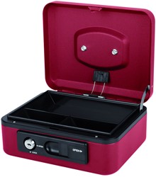 GELDKIST PAVO DELUXE 200X160X90MM ROOD