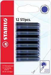INKTPATROON STABILO BLAUW BLISTER À 12 STUKS