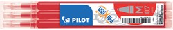 ROLLERPENVULLING PILOT FRIXION MEDIUM ROOD SET À 3 STUKS