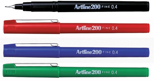 FINELINER ARTLINE 200 ROND FIJN ROOD-2