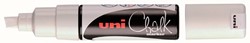 KRIJTSTIFT UNI-BALL CHALK SCHUIN 8.0MM WIT