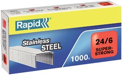 NIETEN RAPID 24/6 RVS SUPERSTRONG 1000 STUKS