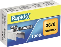 NIETEN RAPID 26/6 GEGALVANISEERD STRONG 1000 STUKS
