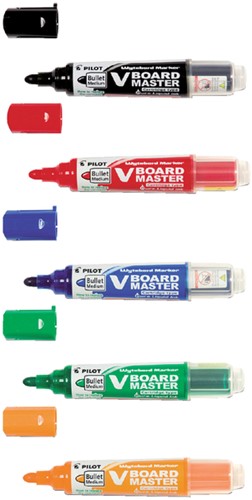 WHITEBOARDMARKER PILOT BEGREEN ROND MEDIUM ASSORTI 5 STUKS-3