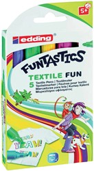 VILTSTIFT EDDING 17 TEXTIEL FUN ROND 2-3MM SET À 5 STUKS