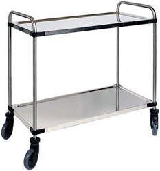 SERVEERWAGEN MET 2 PLATEAUS 870X570X950MM