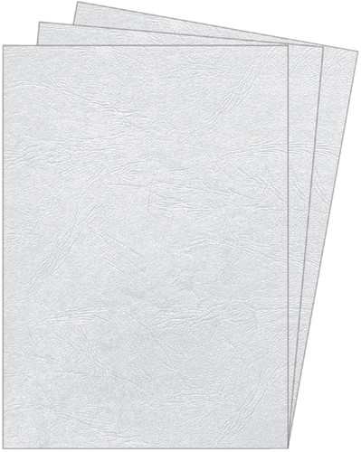 VOORBLAD FELLOWES A4 LEDERLOOK WIT 100 STUKS-3