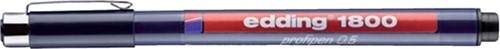 FINELINER EDDING 1800 0.25MM - 0.35MM - 0.5MM ZWART SET À 3 STUKS-1