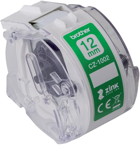 ETIKET BROTHER CZ-1002 MULTIFUNCTIONEEL 12MM 1 ROL Á 5M WIT-2