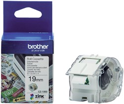 ETIKET BROTHER CZ-1003 MULTIFUNCTIONEEL 19MM 1 ROL Á 5M WIT