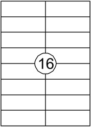 ETIKET QUANTORE 105X37MM 1600 STUKS