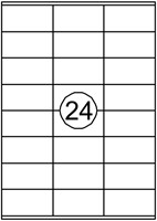 ETIKET QUANTORE 70X36MM 2400 STUKS