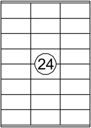 ETIKET QUANTORE 70X36MM 2400 STUKS
