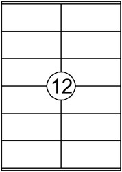 ETIKET QUANTORE 105X48MM 1200 STUKS