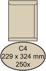 ENVELOP QUANTORE AKTE C4 229X324MM CREME KRAFT 250 STUKS
