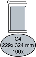 ENVELOP QUANTORE BORDRUG C4 229X324MM ZELFKLEVEND WIT 100 STUKS