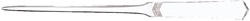 BRIEFOPENER MAULSLIM, VLAK RVS-STAAL, BEWERKT HEFT, SMAL LEMMET VAN 245MM BLISTER À 1 STUK
