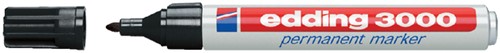 VILTSTIFT EDDING 3000 ROND 1.5-3MM ZWART BLISTER À 4 STUKS-2