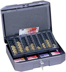 GELDKIST DURABLE 352X120X276MM DONKERGRIJS