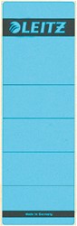 RUGETIKET LEITZ BREED/KORT 62X192MM ZELFKLEVEND BLAUW 10 STUKS
