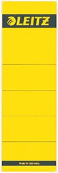 RUGETIKET LEITZ BREED/KORT 62X192MM ZELFKLEVEND GEEL 10 STUKS